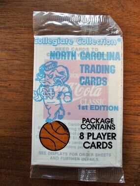 1989 Collegiate Collection - North Carolina - 8-Card Pack w/Michael Jordan #65